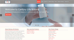 Desktop Screenshot of centurylifescience.com